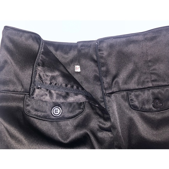 Silk Pencil Skirt with back Slit - Picture 3 of 5